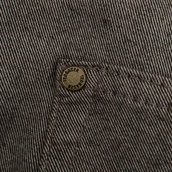 Designer Ted Baker London Brown Gray Straight Leg Pant - Picture 9 of 11